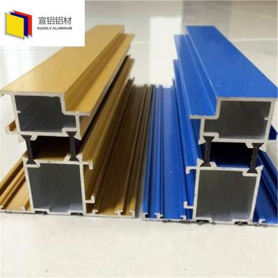 Easy connection 6063 aluminum curtain wall profile