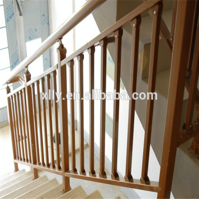 indoor aluminum anodized silver stair railing parts/balcony baluster/handrail accessories